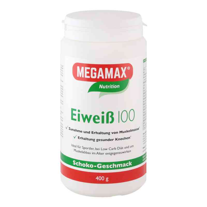 Białko 100 Megamax proszek o smaku czekoladowym 400 g od Megamax B.V. PZN 07378204
