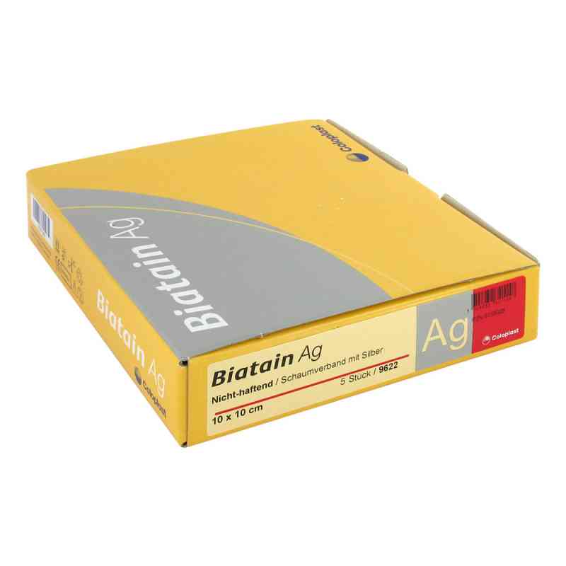 Biatain Ag Schaumverb.10x10cm nicht haftend 5 szt. od Coloplast GmbH PZN 06155028