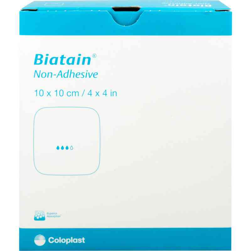 Biatain Schaumverband 10x10 cm nicht haftend 10 szt. od B2B Medical GmbH PZN 11560400