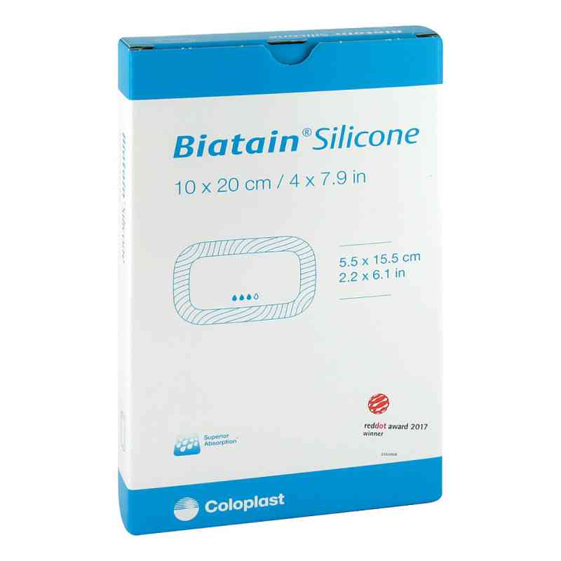 Biatain Silicone Schaumverband 10x20 cm 5 szt. od Coloplast GmbH PZN 11486000