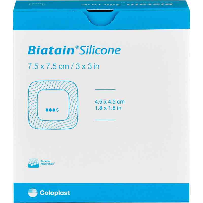 Biatain Silicone Schaumverband 7,5x7,5cm 10 szt. od Coloplast GmbH PZN 03875348