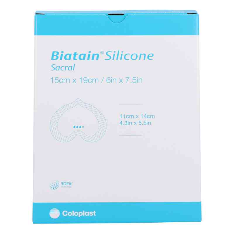 Biatain Silicone Schaumverb.sakrum klein 15x19 cm 5 szt. od B2B Medical GmbH PZN 14237036