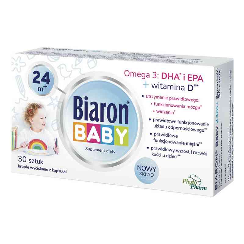 Bioaron Baby od 24 m-ca krople wyciskane z kapsułki 30  od PHYTOPHARM KLĘKA S.A. PZN 08300139