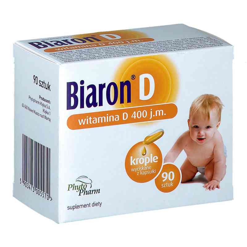 Bioaron Witamina D 400 j.m. kapsułki 90  od PHYTOPHARM KLĘKA S.A. PZN 08300251