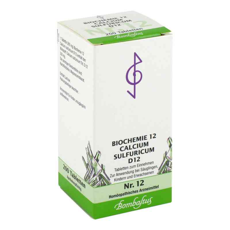 Biochemie 12 Calcium sulfuricum D 12 Tabl. 200 szt. od Bombastus-Werke AG PZN 01073969