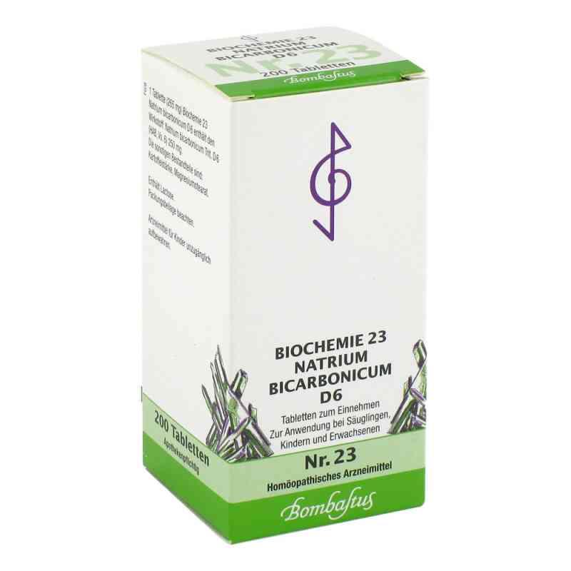 Biochemie 23 Natrium bicarbonicum D 6 Tabl. 200 szt. od Bombastus-Werke AG PZN 04325294