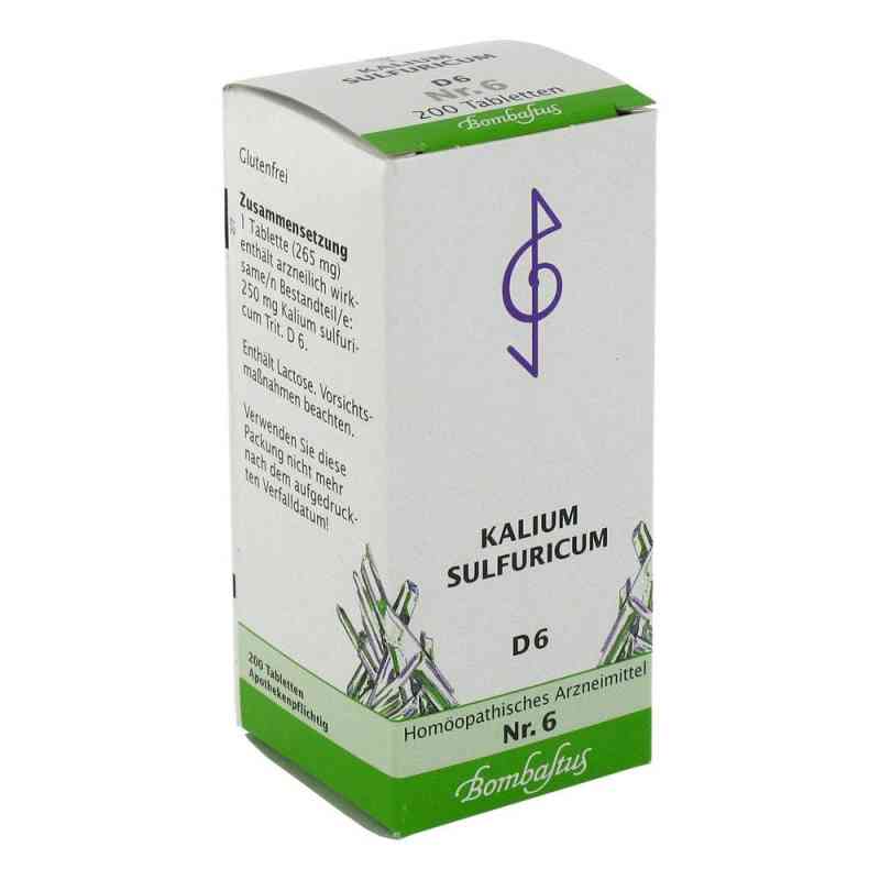 Biochemie 6 Kalium sulfuricum D6 tabletki 200 szt. od Bombastus-Werke AG PZN 01365927