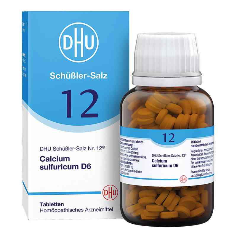 Biochemie Dhu 12 Siarczek wapnia D6 tabletki 420 szt. od DHU-Arzneimittel GmbH & Co. KG PZN 06584309