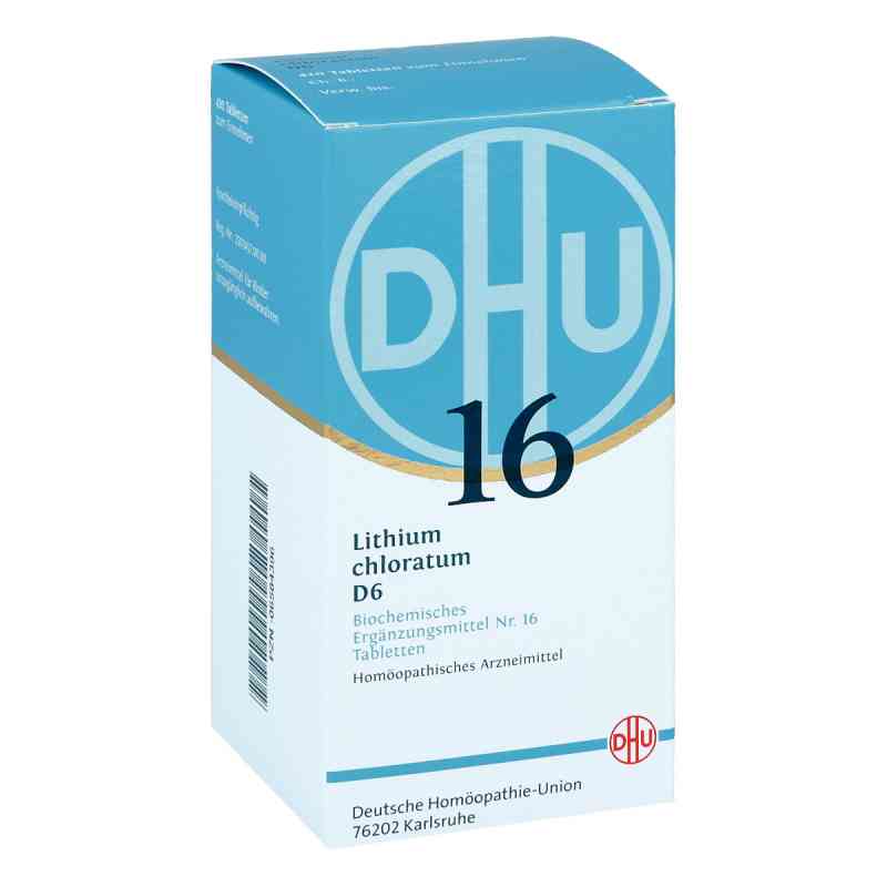 Biochemie DHU 16 Lithium chloratum D6 tabletki 420 szt. od DHU-Arzneimittel GmbH & Co. KG PZN 06584396
