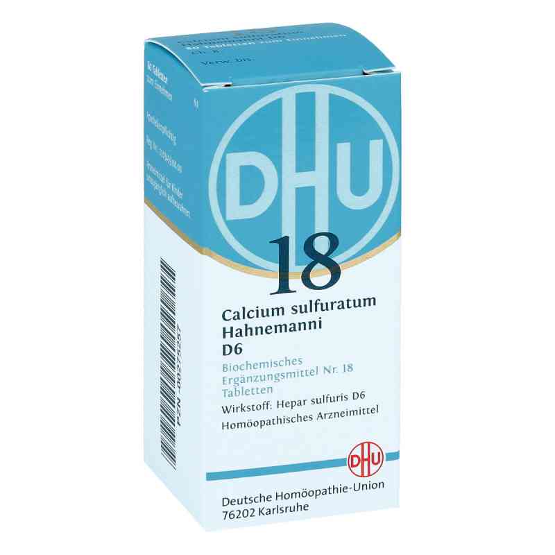 Biochemie Dhu 18 Calcium sulfuratum D 6 Tabl. 80 szt. od DHU-Arzneimittel GmbH & Co. KG PZN 00275257