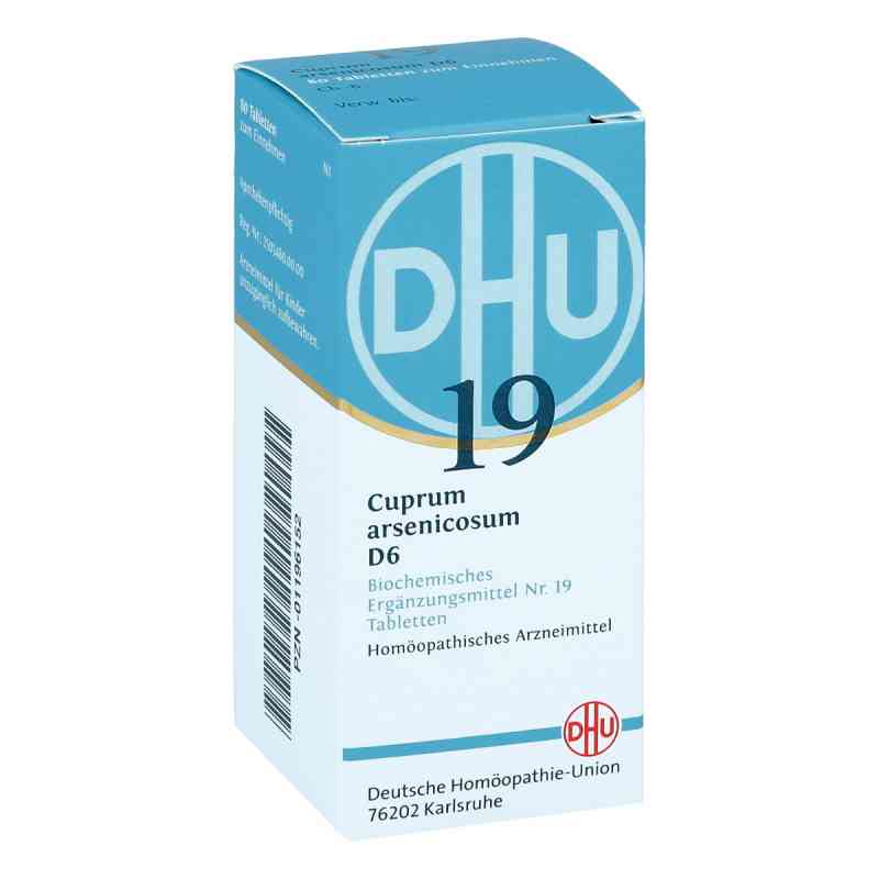 Biochemie DHU 19 Cuprum arsenicosum D6 tabletki 80 szt. od DHU-Arzneimittel GmbH & Co. KG PZN 01196152
