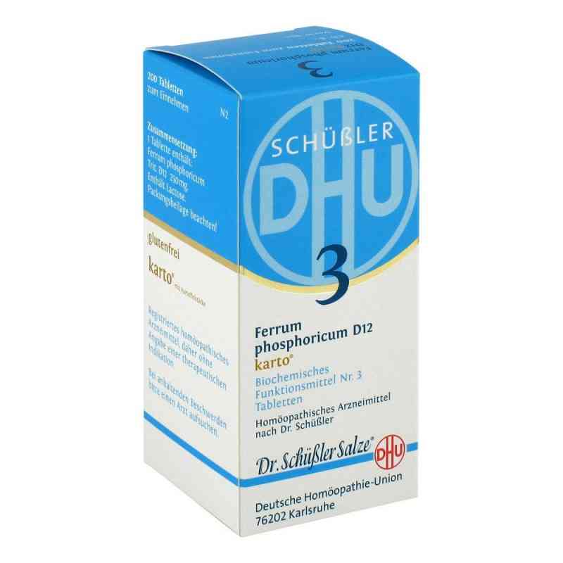 Biochemie DHU 3 fosforan żelaza D 12 Karto tabletki 200 szt. od DHU-Arzneimittel GmbH & Co. KG PZN 06326530