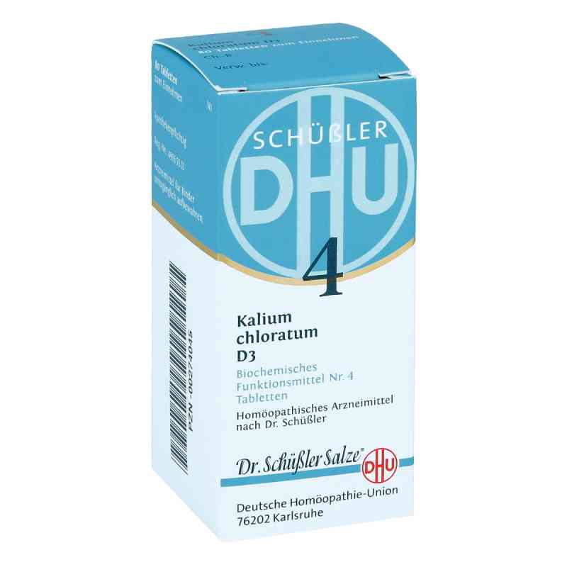 Biochemie Dhu 4 Kalium chloratum D3 tabletki 80 szt. od DHU-Arzneimittel GmbH & Co. KG PZN 00274045