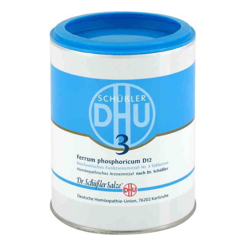 Biochemie DHU Nr3 fosforan żelaza tabletki D12 1000 szt. od DHU-Arzneimittel GmbH & Co. KG PZN 00274022