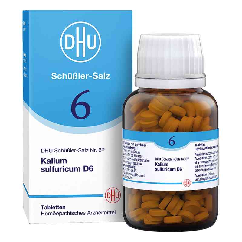 Biochemie DHU sól Nr 6 Siarczan potasu D6, tabletki 420 szt. od DHU-Arzneimittel GmbH & Co. KG PZN 06584108