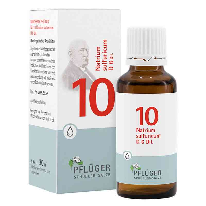 Biochemie Pflüger 10 Natrium sulfuricum D6 krople 30 ml od Homöopathisches Laboratorium Alexander Pflüger Gmb PZN 06324732