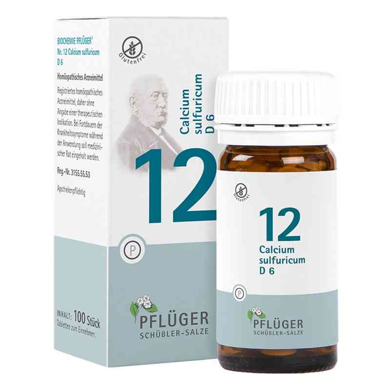 Biochemie Pflüger 12 Calcium Sulfur D6 tabletki 100 szt. od Homöopathisches Laboratorium Alexander Pflüger Gmb PZN 06320148
