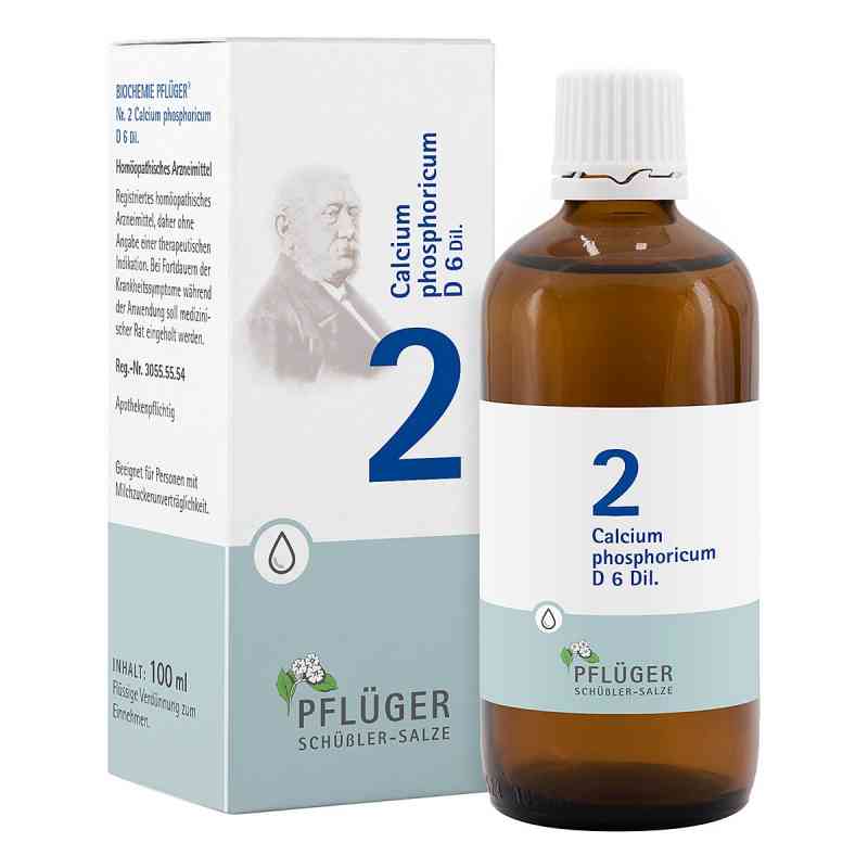 Biochemie Pflueger 2 Calcium phosph.D 6 Tropfen 100 ml od Homöopathisches Laboratorium Ale PZN 06323773
