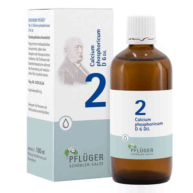 Biochemie Pflueger 2 Calcium phosph.D 6 Tropfen 100 ml od Homöopathisches Laboratorium Ale PZN 06323773