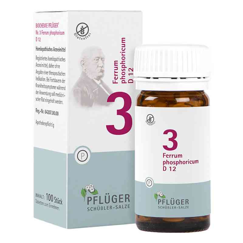 Biochemie Pflueger 3 Ferrum phosph.D 12 tabletki 100 szt. od Homöopathisches Laboratorium Ale PZN 06318832