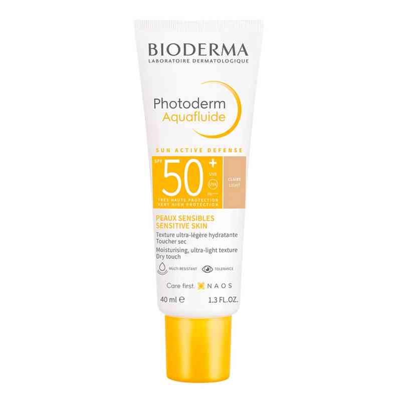 BIODERMA Photoderm Aquafluide LSF 50+ jasny, delikatnie kryjący  40 ml od NAOS Deutschland GmbH PZN 18332783