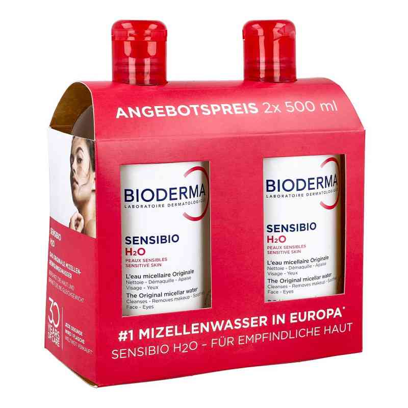 Bioderma Sensibio H2o woda micelarna do oczyszczania i demakijaż 2X500 ml od NAOS Deutschland GmbH PZN 16820389
