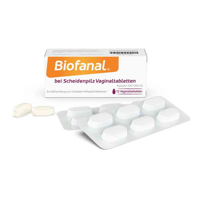 Biofanal na grzybicę pochwy 100 000 j.m. tabletki dopochwowe 12 szt. od Dr. Pfleger Arzneimittel GmbH PZN 16011158