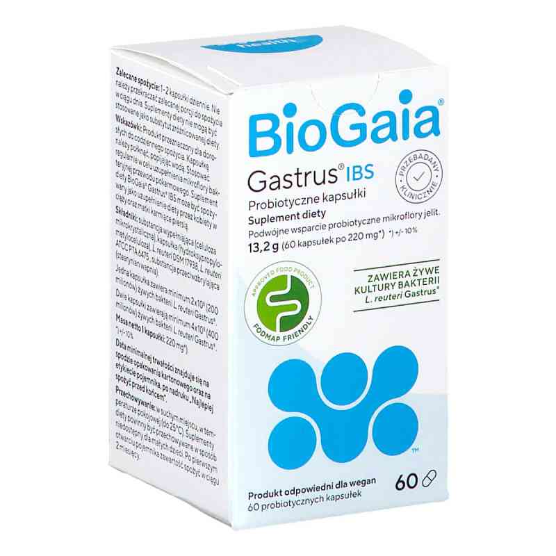 Biogaia Gastrus IBS kapsułki 60  od BIOGAIA AB PZN 08306058