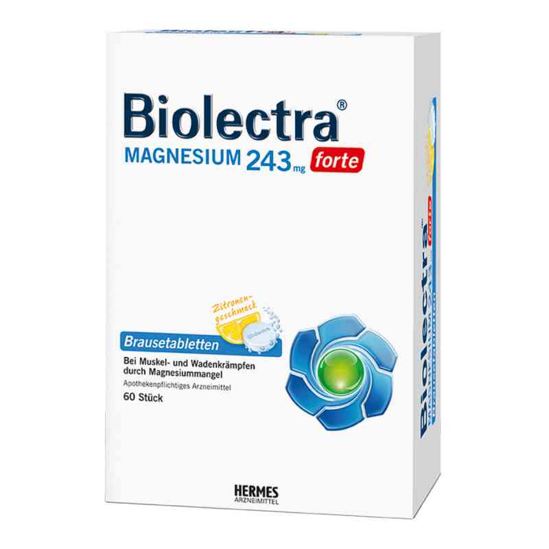 Biolectra Magnesium 243 mg forte tabletki musujące smak cytryna 60 szt. od HERMES Arzneimittel GmbH PZN 06716372