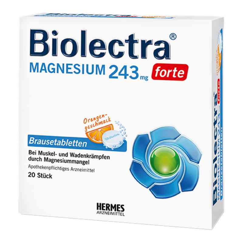 Biolectra Magnesium 243 mg forte tabletki musujące, smak pomarań 20 szt. od HERMES Arzneimittel GmbH PZN 06734832