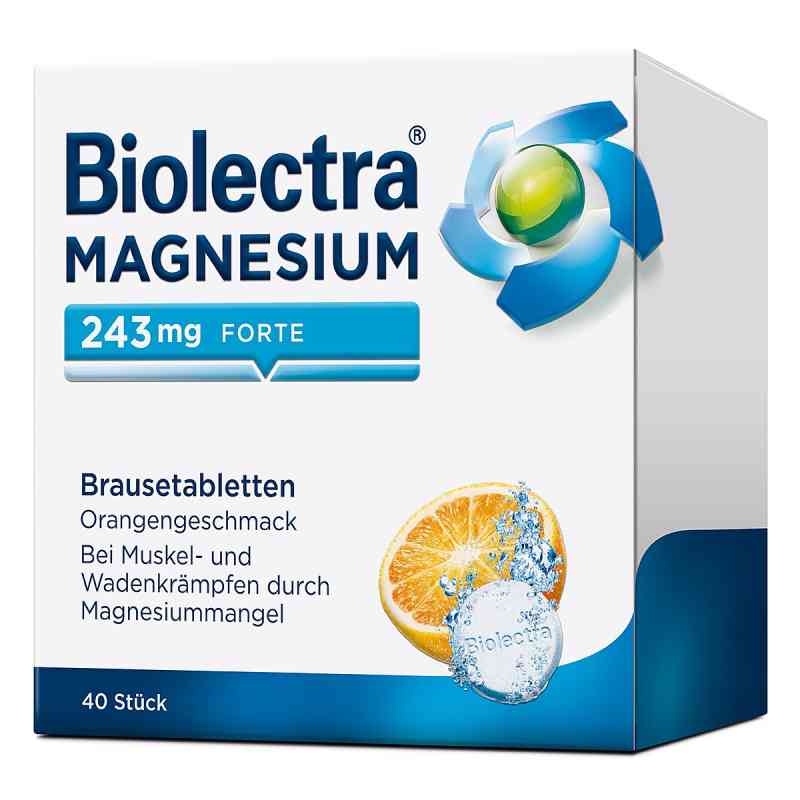 Biolectra Magnesium 243 mg forte tabletki musujące, smak pomarań 40 szt. od HERMES Arzneimittel GmbH PZN 06789307