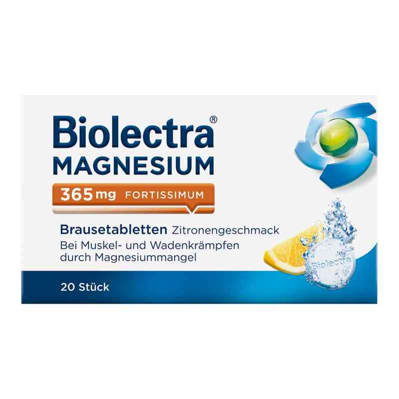 Biolectra Magnesium 365 mg fortissimum tabletki musujące 20 szt. od HERMES Arzneimittel GmbH PZN 06648831