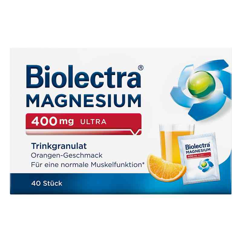 Biolectra Magnesium 400 mg ultra granulat, pomarańcza 40 szt. od HERMES Arzneimittel GmbH PZN 10914528
