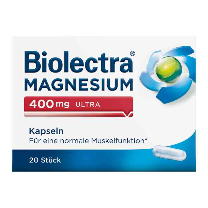 Biolectra Magnesium 400 mg ultra kapsułki 20 szt. od HERMES Arzneimittel GmbH PZN 10043625