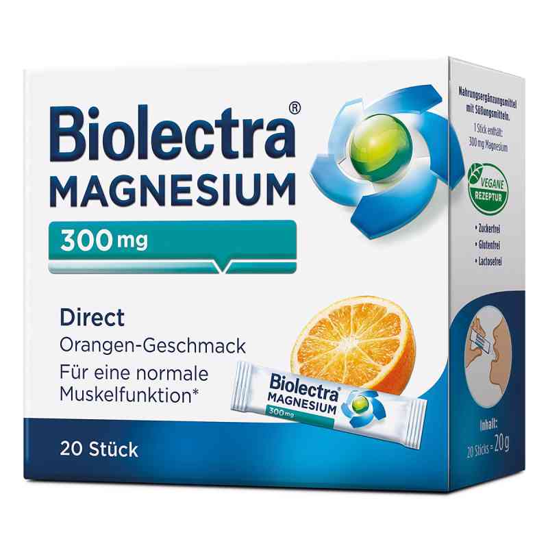 Biolectra Magnesium Direct Orange granulat 20 szt. od HERMES Arzneimittel GmbH PZN 07795646
