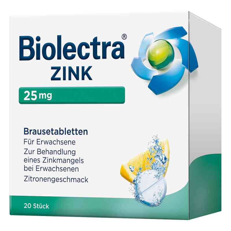 Biolectra Zink Brausetabl. 20 szt. od HERMES Arzneimittel GmbH PZN 08656272