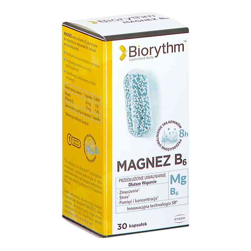 Biorythm MAGNEZ B6 kapsułki 30  od MASTER PHARM S.A. PZN 08304116