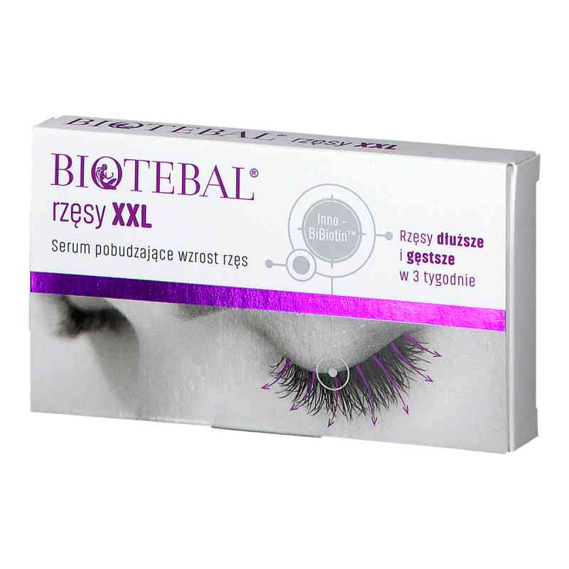 Biotebal rzęsy XXL serum pobudzające wzrost rzęs 3 ml od ZAKŁADY FARMACEUTYCZNE POLPHARMA S.A. PZN 08300147