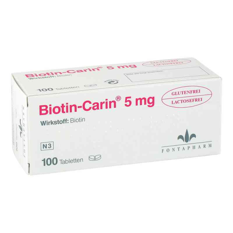 Biotin Carin 5 mg tabletki bezglutenowe 100 szt. od Fontapharm AG PZN 00993805