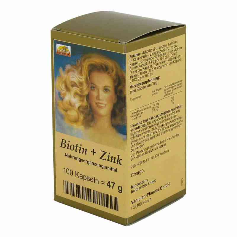Biotin Plus Cynk kapsułki do włosów 100 szt. od FBK-Pharma GmbH PZN 04595645