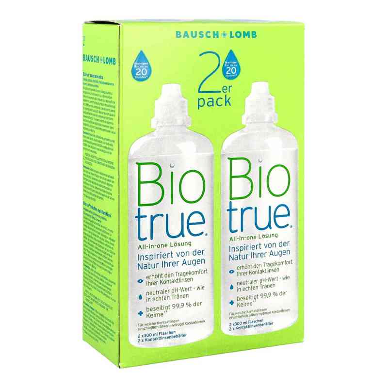 Biotrue All in one rozwiązanie 2X300 ml od BAUSCH & LOMB GmbH Vision Care PZN 09539551