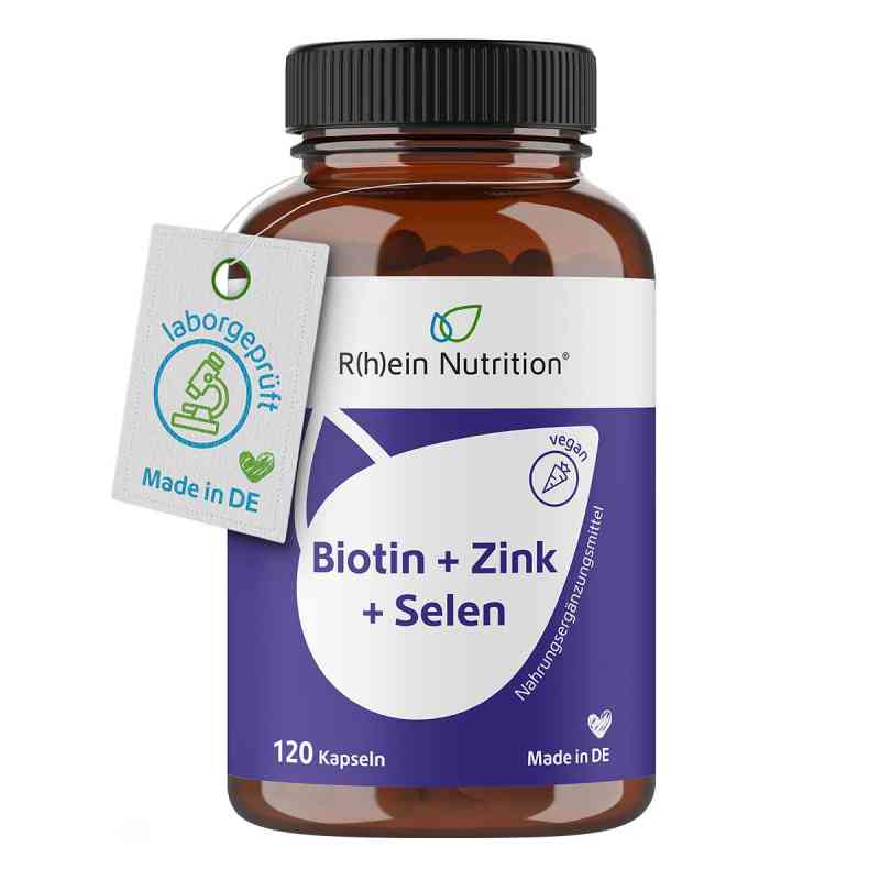 Biotyna+Cynk+Selen do skóry, włosów i paznokci, kapsułki 120 szt. od R(h)ein Nutrition & Health GmbH PZN 18033218