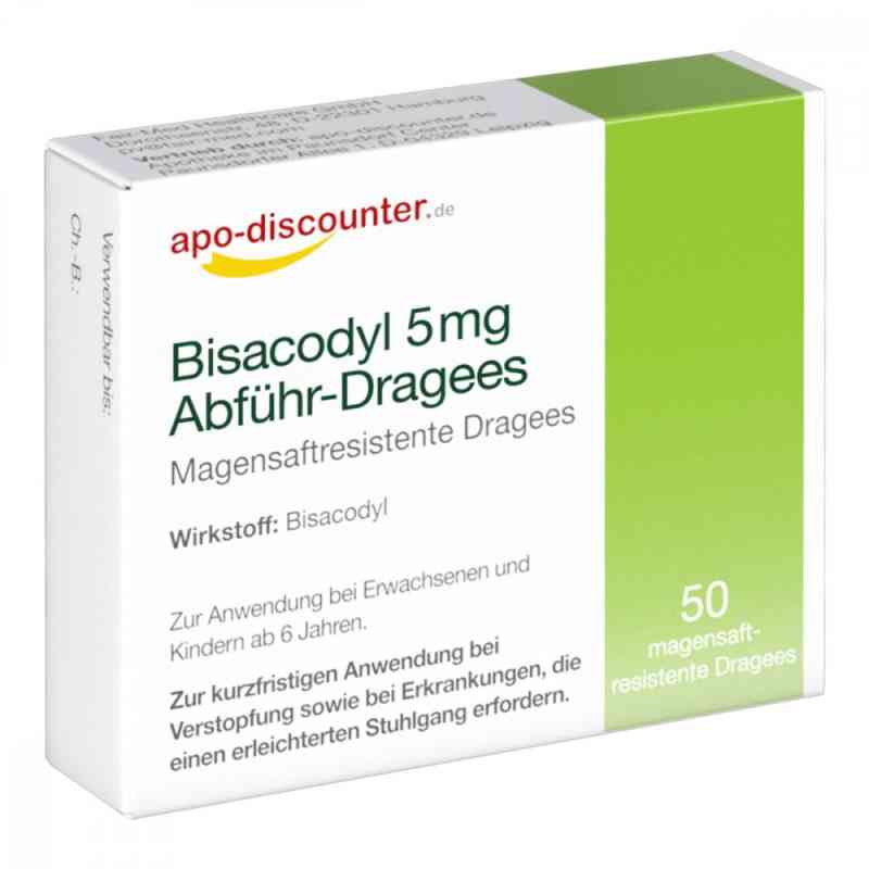 Bisacodyl 5 mg drażetki 50 szt. od Fairmed Healthcare GmbH PZN 16124106