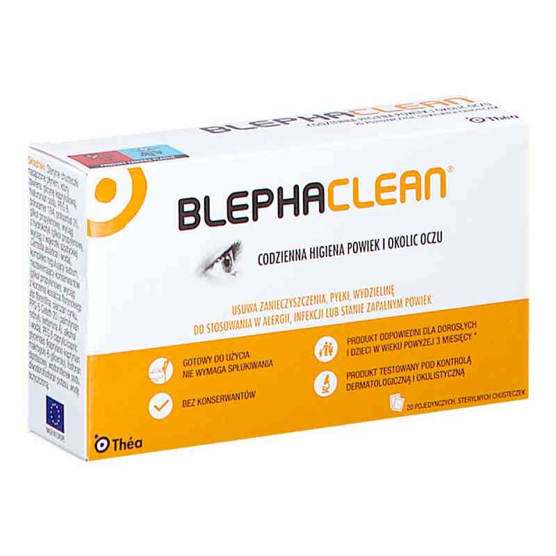 Blephaclean Chusteczki d/higieny powiek 20  od LABORATOIRES THEA PZN 08301827