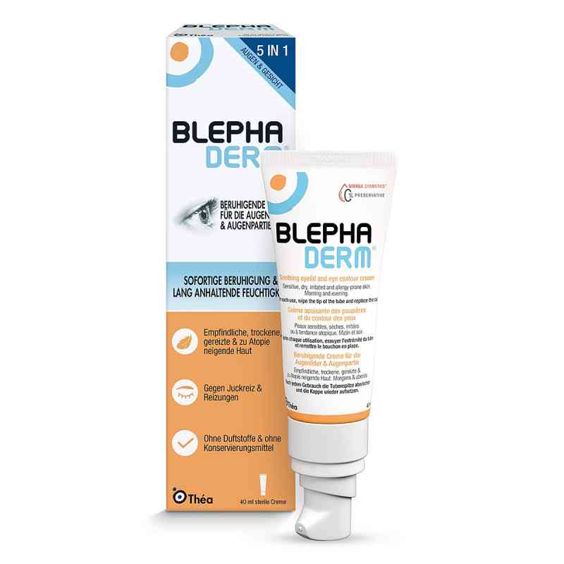 Blephaderm krem do oczu do okolic powiek Steril 40 ml od Thea Pharma GmbH PZN 18471071