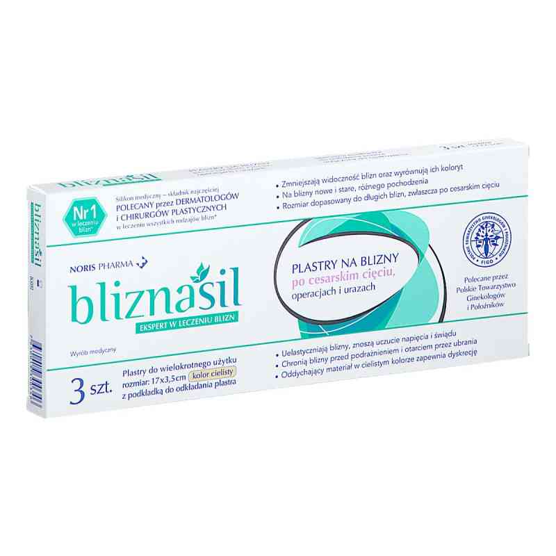 Bliznasil plastry na blizny (17 x 3,5 cm) 3  od NORIS PHARMA AG PZN 08304342