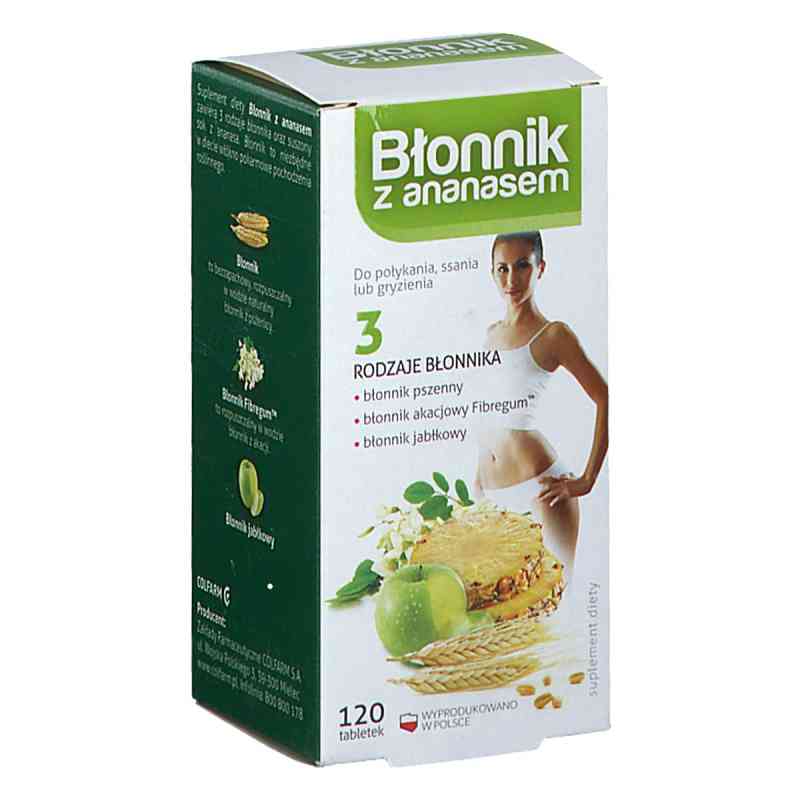 Błonnik z ananasem Colfarm tabletki 120  od ZAKŁADY FARM. COLFARM PZN 08304567