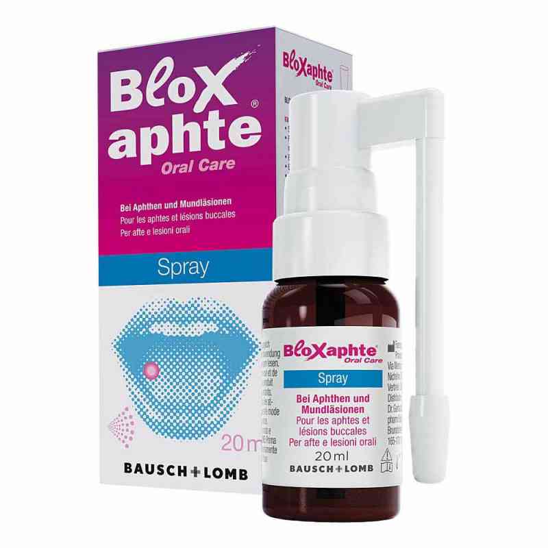 Bloxaphte Oral Care spray do ust na afty, urazy w jamie ustnej 20 ml od Dr. Gerhard Mann Chem.-pharm.Fabrik GmbH PZN 13983234
