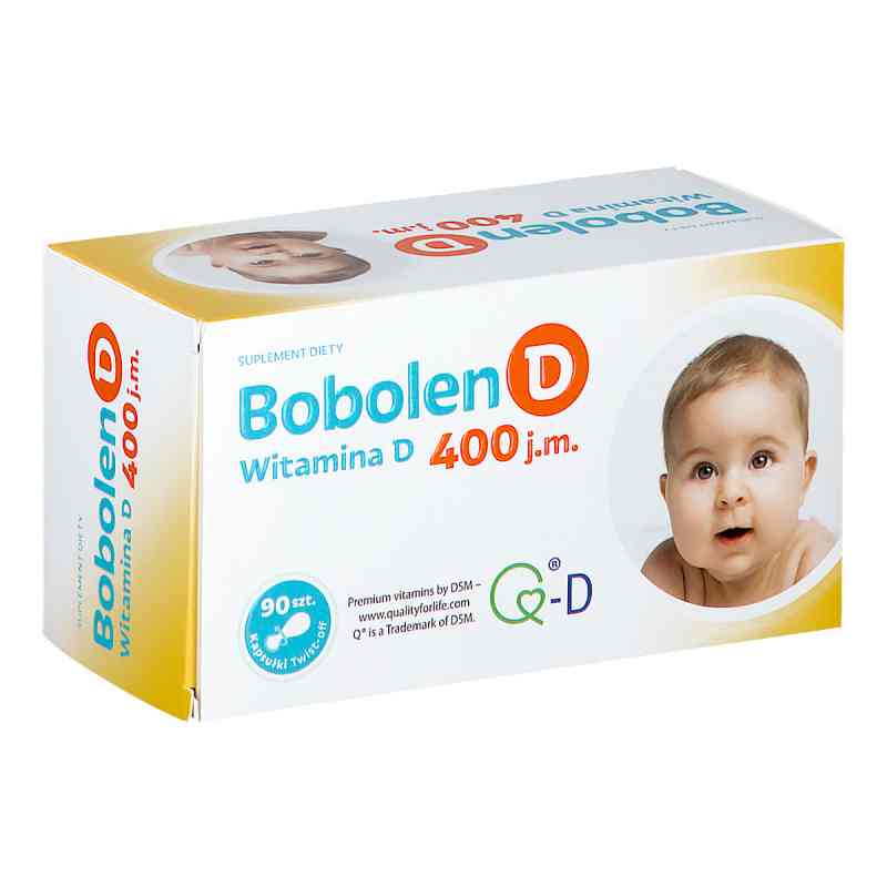Bobolen D witamina D 400 j.m. kapsułki twist off 90  od POLSKI LEK  PZN 08301054