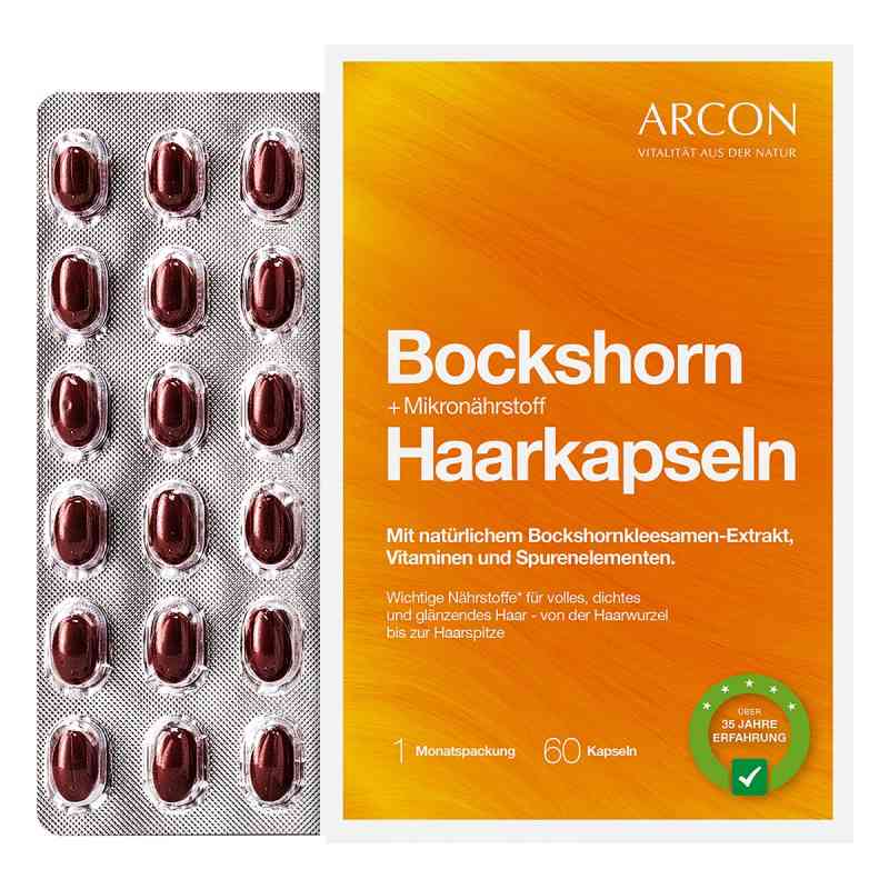 Bockshorn Tisane Plus kapsułki z kozieradką na porost włosów 60 szt. od Arcon International GmbH PZN 05010552